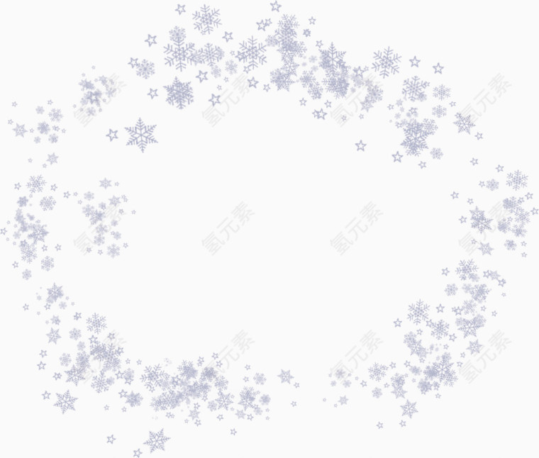 雪花装饰图案