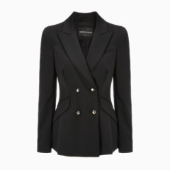 女士黑色薄西装