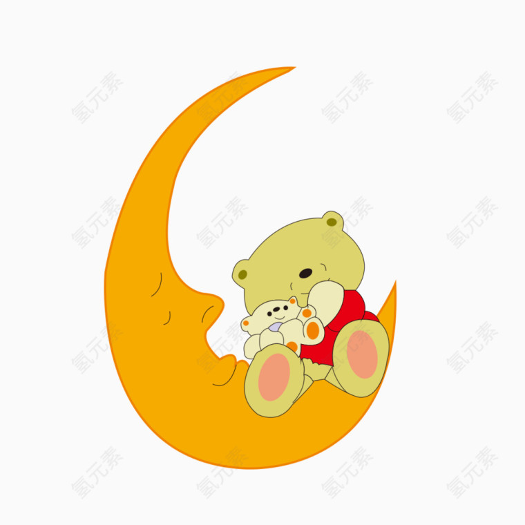 月亮小熊和小熊