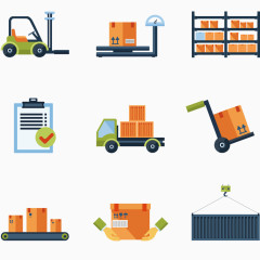 物流运输发货元素