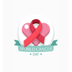 可爱红丝带海报