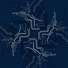创意科技感电路线