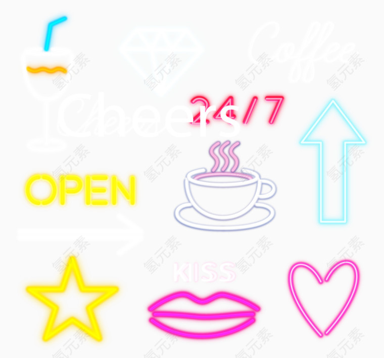 咖啡馆霓虹灯装饰