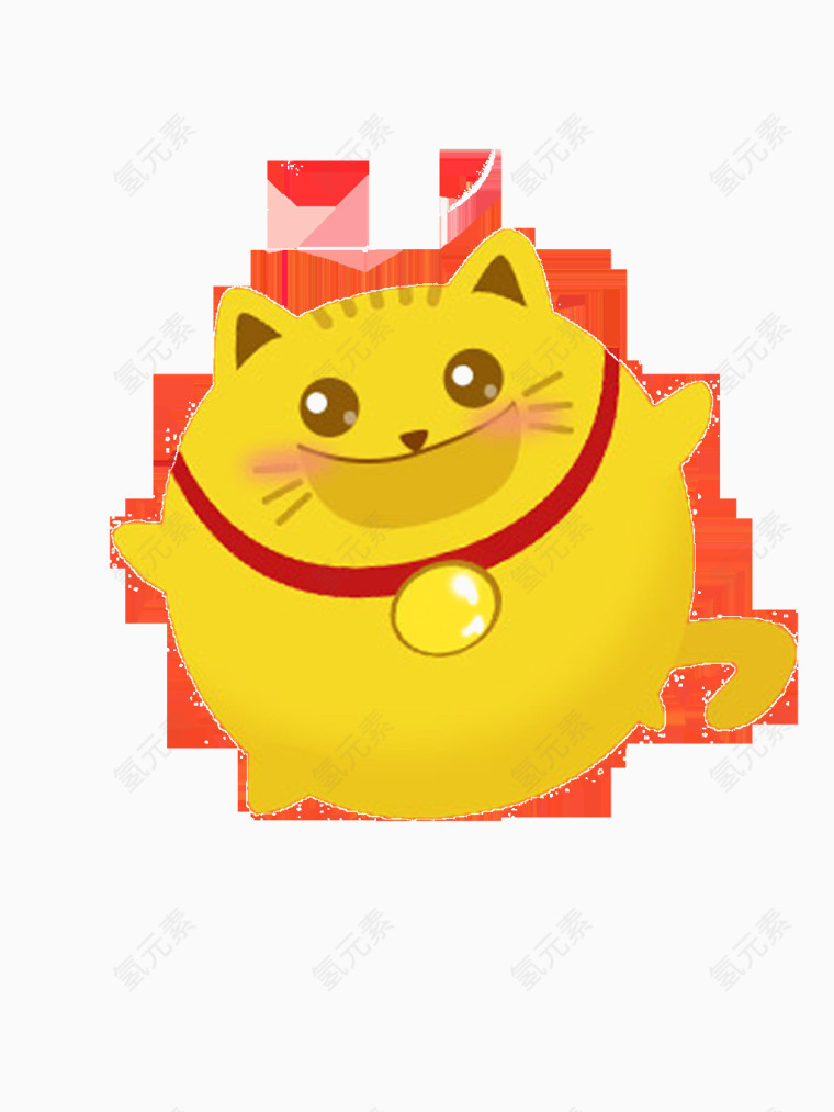 可爱的黄色猫咪