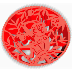 红色喜庆立体吉祥窗花