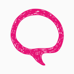 玫红色线条对话框