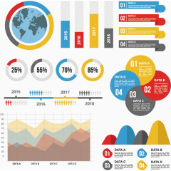 信息图表矢量素材