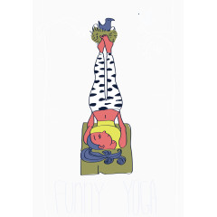 矢量作瑜伽的女人