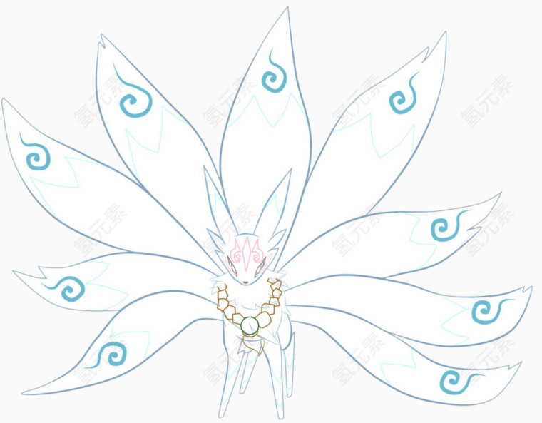 九尾狐神兽图片素材