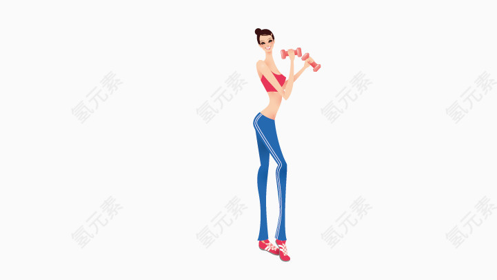 健身女生