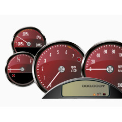 红色机车仪表盘