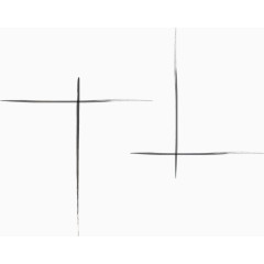 简约十字线条