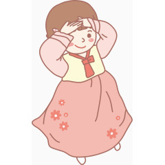 学礼仪的女孩
