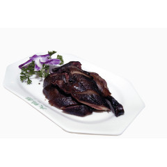 盘子里的酱板鸭