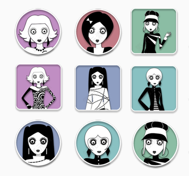 metro UI风格PNG图标