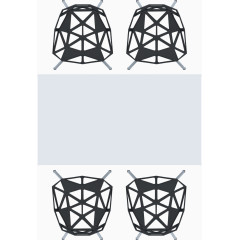 彩平图户型图餐厅时尚简约餐桌