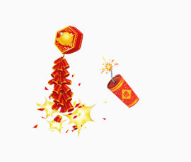 新年元素鞭炮爆竹