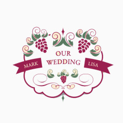 精美葡萄标签图片