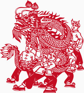 中国风剪纸