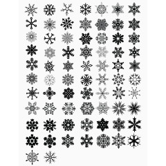 多种蕾丝雪花图案