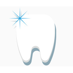 矢量闪闪发光的牙齿免费图片