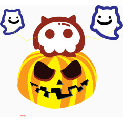 矢量万圣节南瓜素材