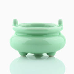 青瓷陶瓷器香炉双耳炉