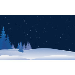 冬季雪景矢量暴风雪素材