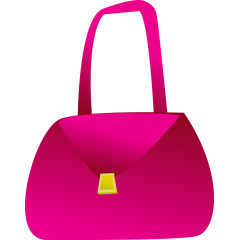 粉色女士手提包