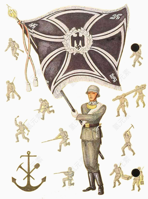 纳粹士兵战斗场面