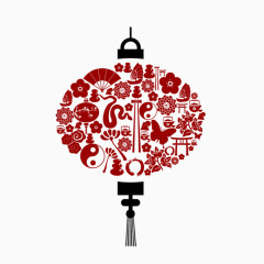 创意印花灯笼装饰