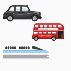各种交通工具矢量素材