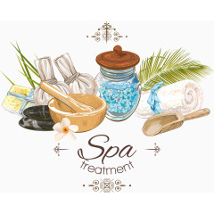 矢量spa护理宣传
