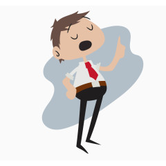 商务男子说话矢量图