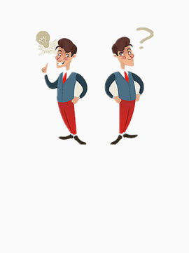 奇思妙想男士人物矢量图