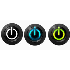 金属黑色开关科技按钮空气开关