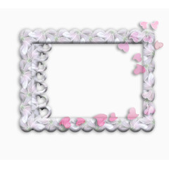 浪漫粉色边框素材