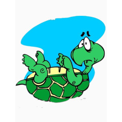 四脚朝天的乌龟