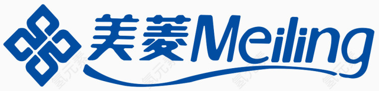 美菱meiling品牌艺术字