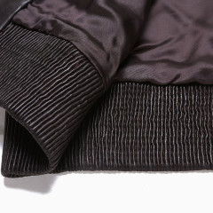 羊皮立领领口按扣男士皮衣