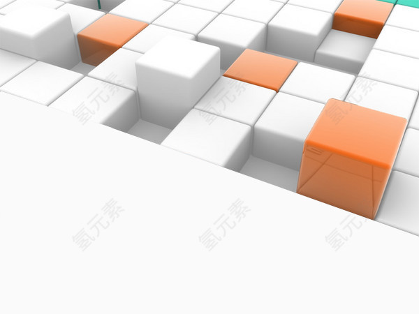 凹凸3D质感立体方块