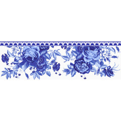 青花瓷装饰海报背景