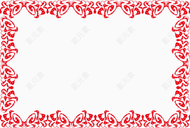 红色底纹边框