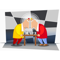 可爱卡通对比比赛