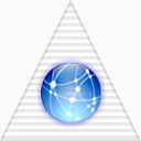 白纹金字塔apple图标