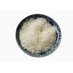青瓷碗里的白色大米