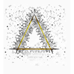 金色光芒圣诞树