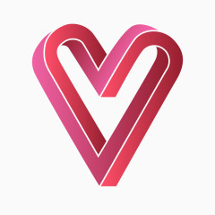 立体视觉的心形