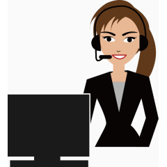 打电话客服素材