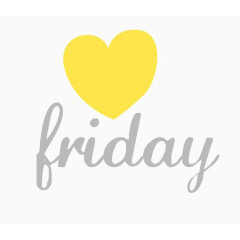 星期五英文艺术字